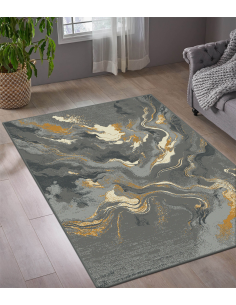 Covor Florence Grey-Mustard...