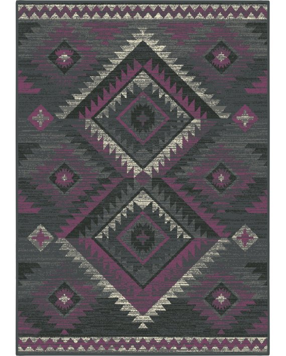 Covor Aladin Geometric Dgrey-Violet
