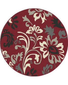 Covor Florence Floral Red Rotund