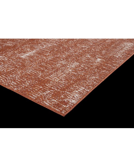 Covor Interior-Exterior Reversibil Floral Brussels Cayenne