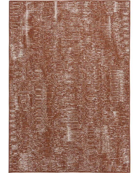 Covor Interior-Exterior Reversibil Floral Brussels Cayenne