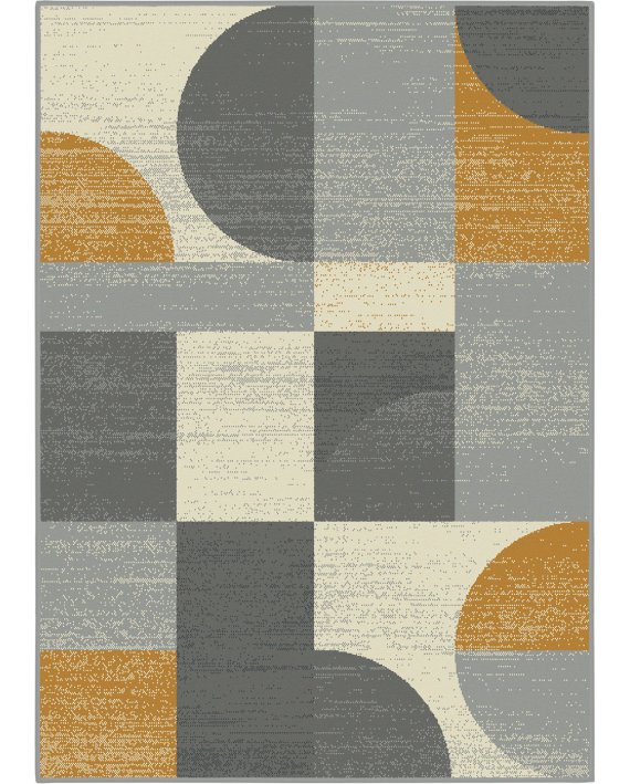 Covor Luna Gri-Mustar