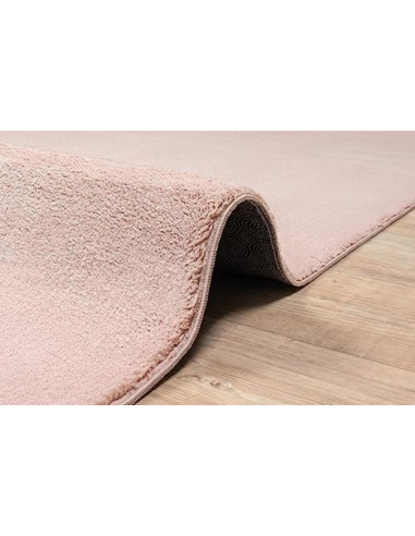Covor Antiderapant Pufos Roz Pudra